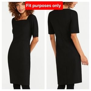 Ann Taylor 3/4 sleeve Black Dress